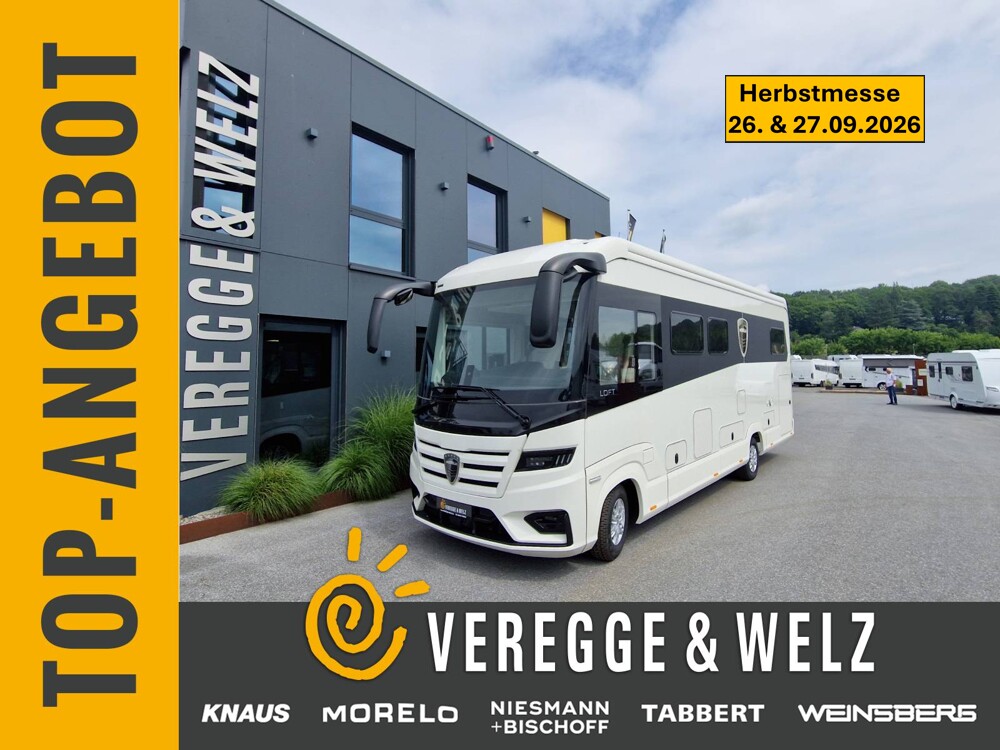 Morelo Loft 82 LS AHK, Dachklima, 4xSolar, Hubstützen